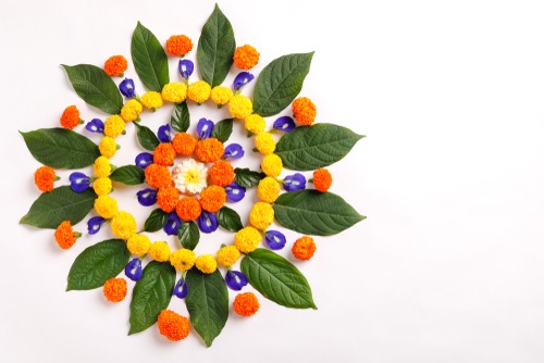 Flower Rangoli Design