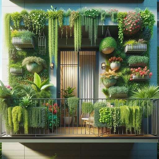 Garden-like Like Balcony Design