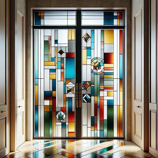 Interior Stained Glass Doors