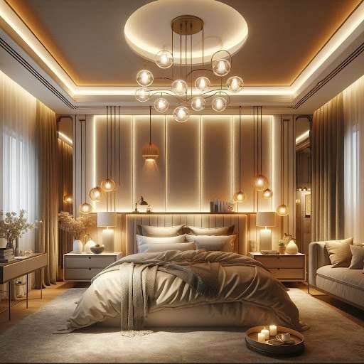 Layered Bedroom Lights