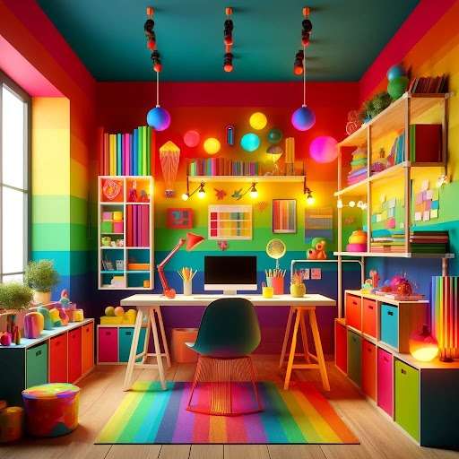 Multicolor Study Room Designs