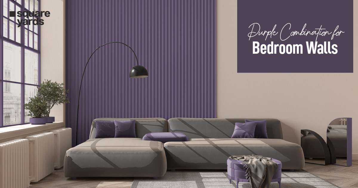 Purple Colour Combination for Bedroom Walls