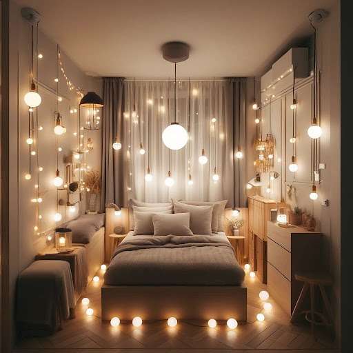 Small Bedroom Lights Design