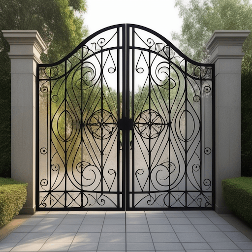 Steel Gate Design - Art Deco Influence