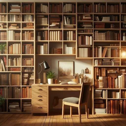 Study Rooms with Bookshelves