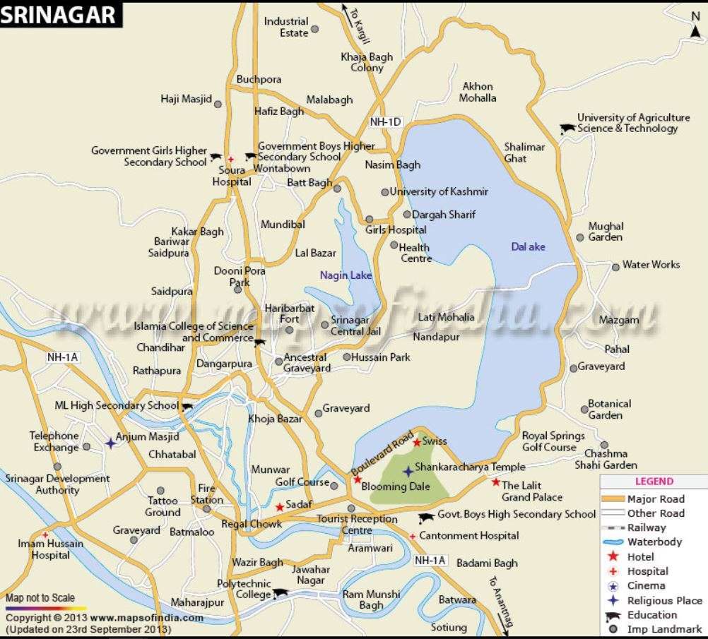 smart city srinagar map