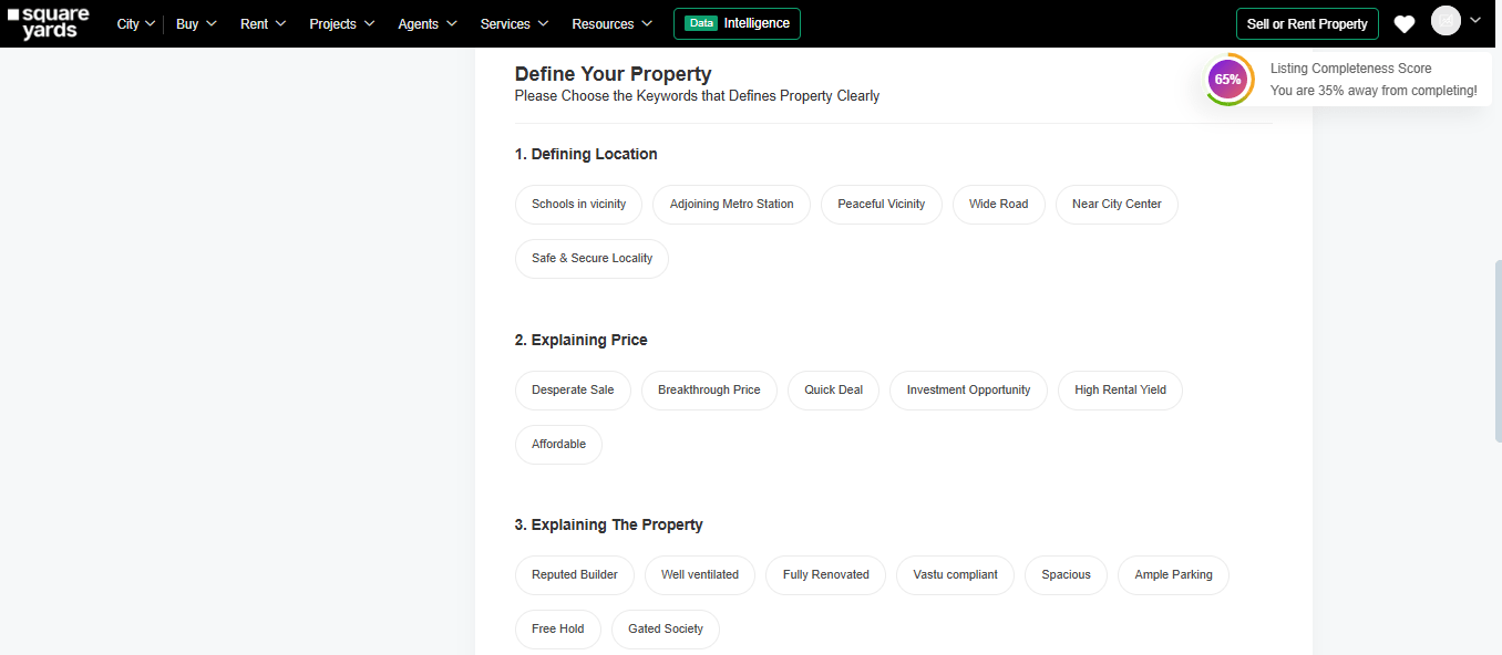 Define your property