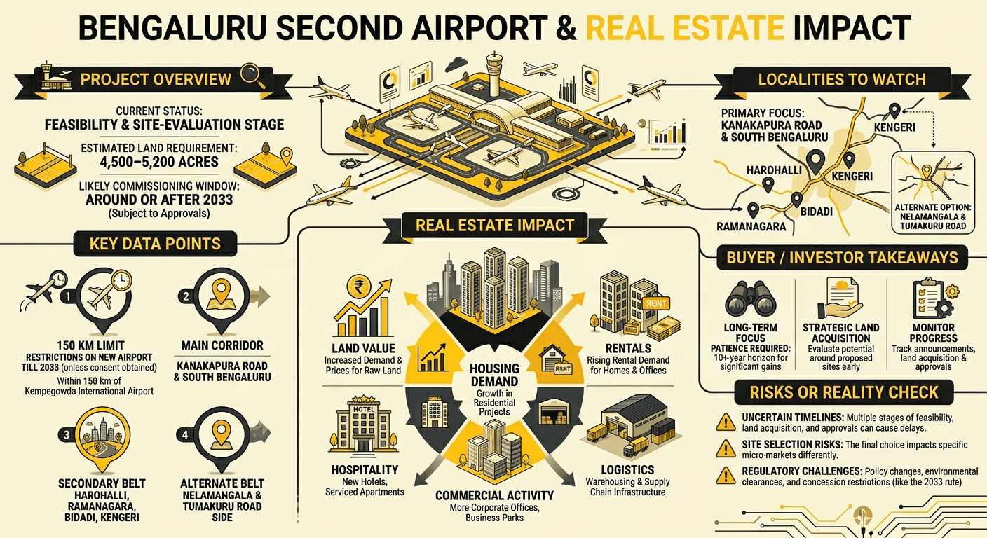Bengaluru second airport impact on real estate