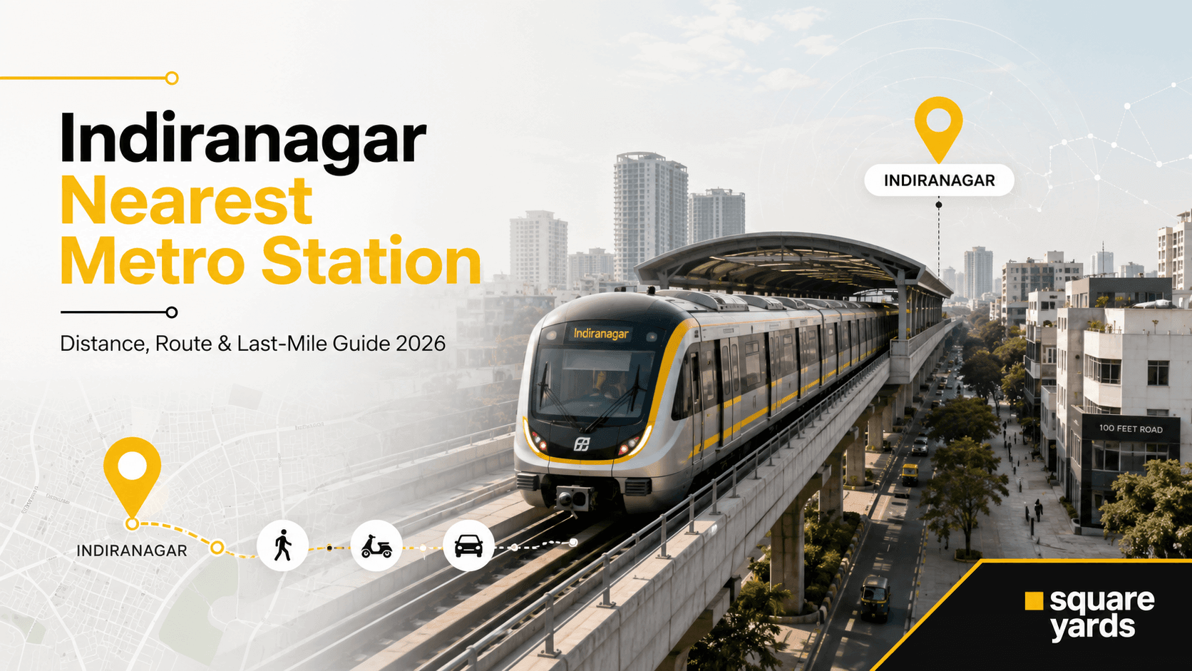 nearest metro station to indiranagar