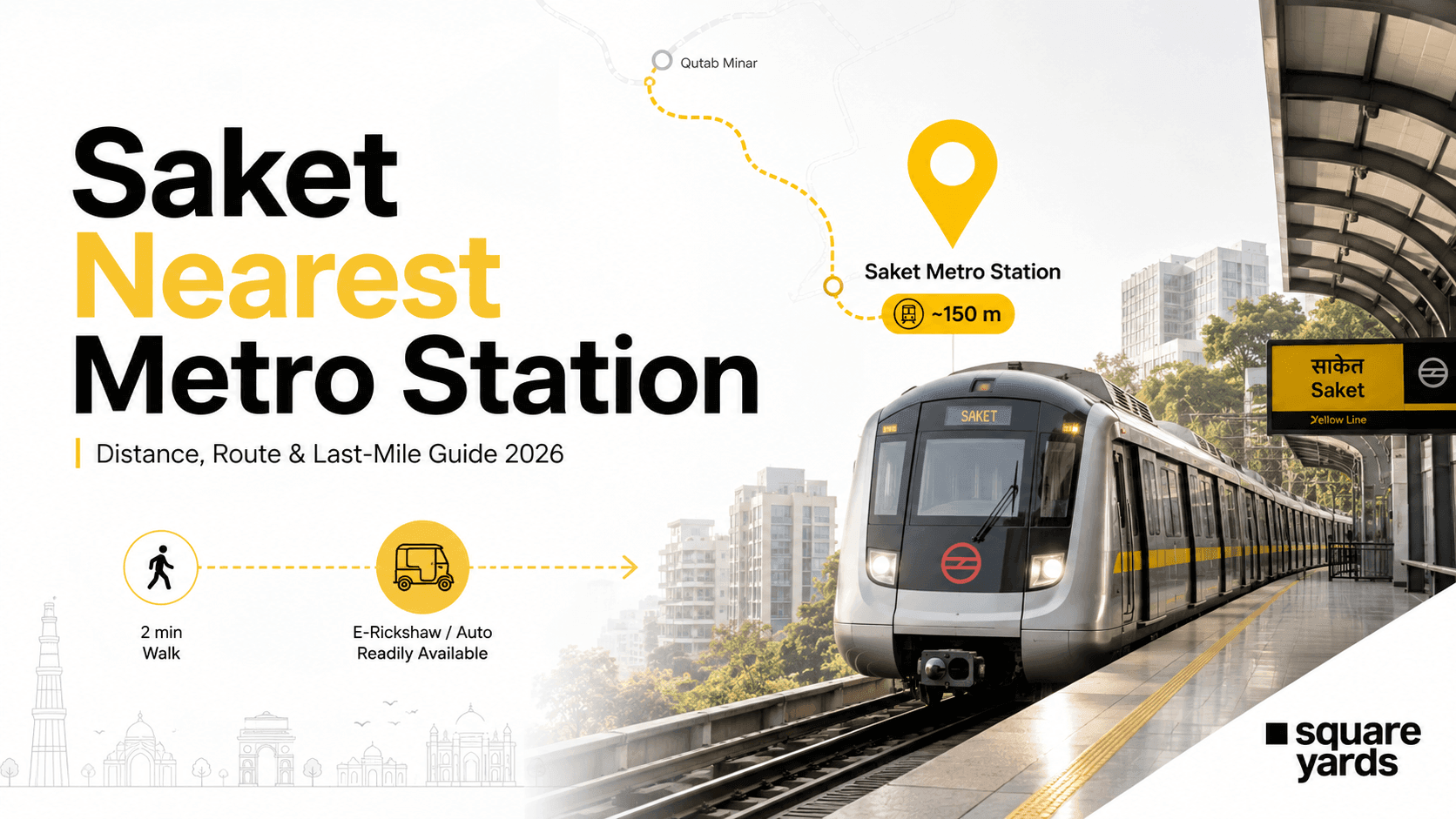 nearest metro station to saket