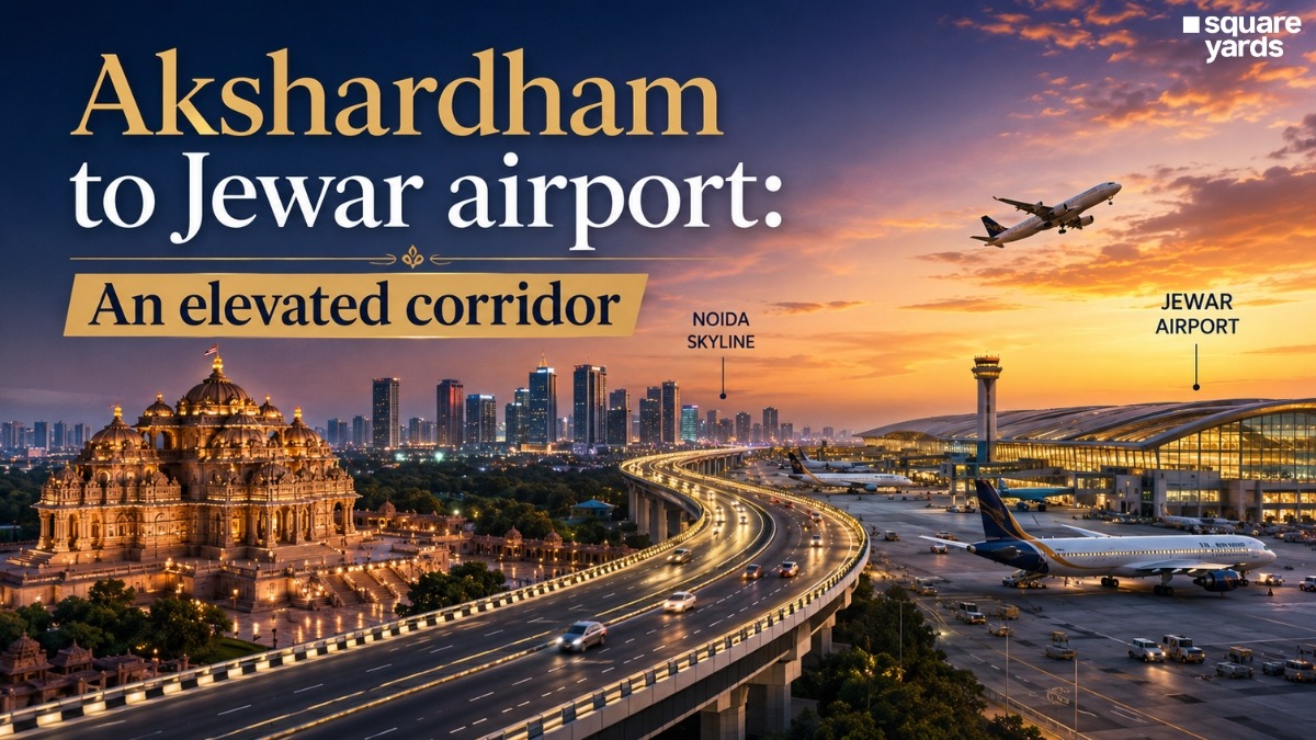 Akshardham to Jewar airport