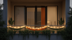 string lights, used sparingly